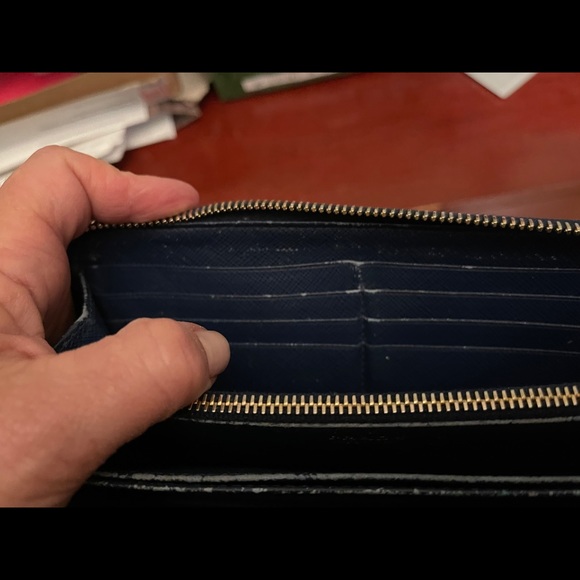 Beautiful blue Prada Wallet - 7” long. - Picture 3 of 3